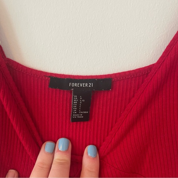 Forever 21 Red Bodysuit - Picture 6 of 9